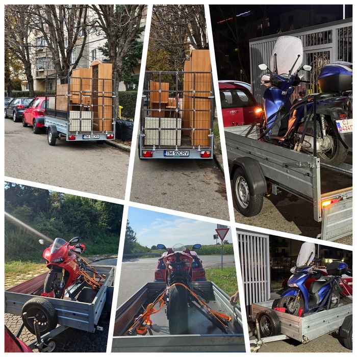 Transport moto - atv - transport diverse remorca 750 kg