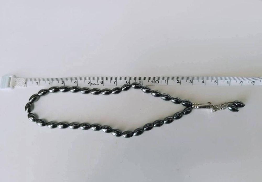 Rozariu (Tasbih) cu margele de hematit natural, copii