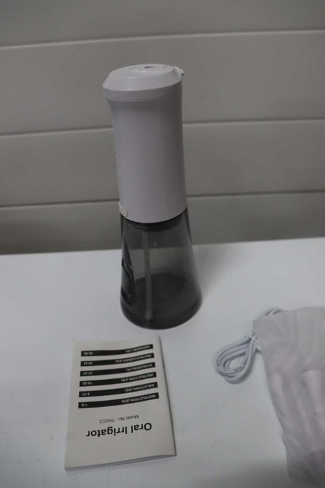 TUREWELL Безжичен душ за зъби, 310 мл иригатор за устна кухина с 5 режима, водоустойчив електрически почистващ уред за зъби IPX7 с 4 накрайника