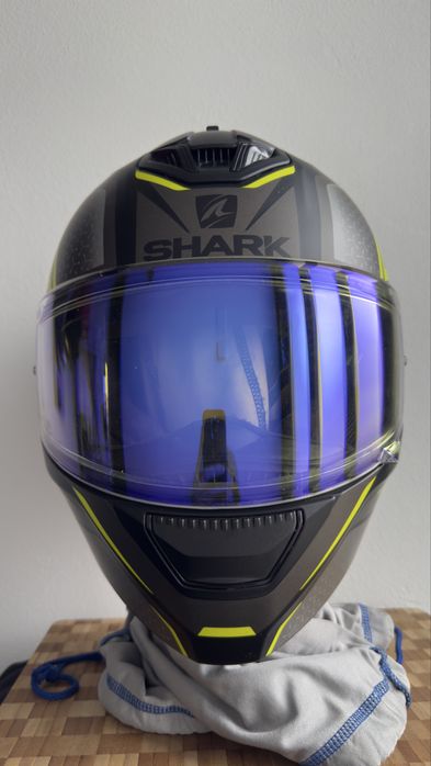 Casca SHARK D-SKWAL 2 DAVEN Negru Mat Gri Galben