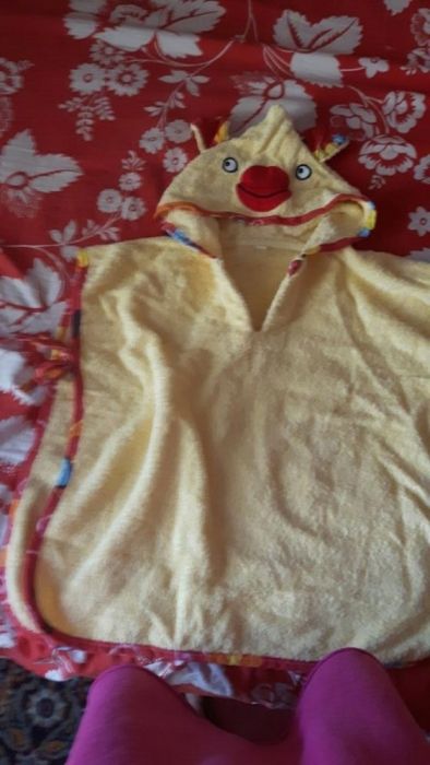 Детско пончо за баня или море 3г