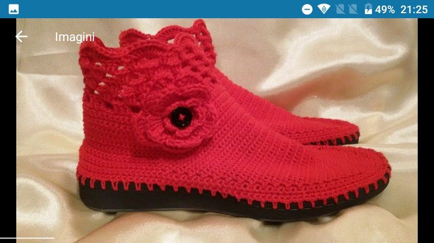 Vand cizme de vara crosetate manual pentru copii si adulti 7