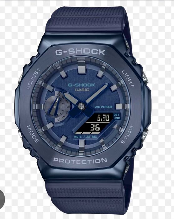 Ceas Casio G shock GM 2100n 2aer, Blue Metal .Nou, Garantie 2 ani