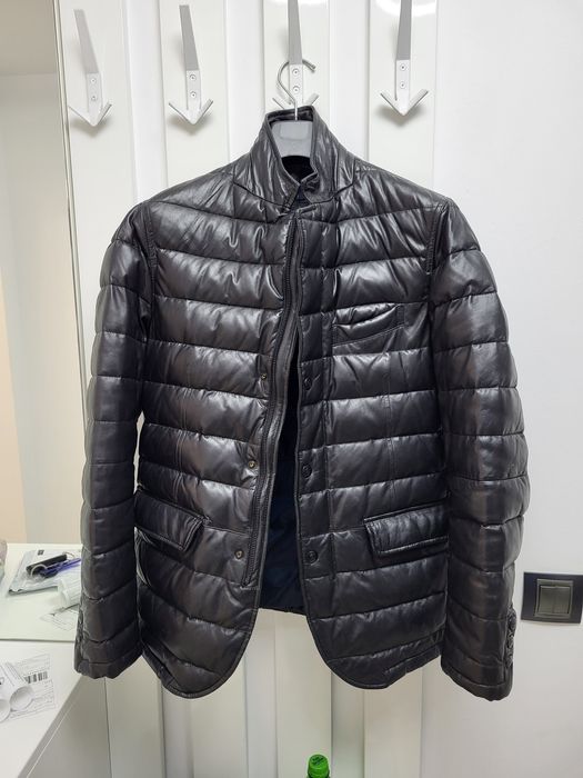 Geacă piele naturală Massimo Dutti 70% REDUCERE