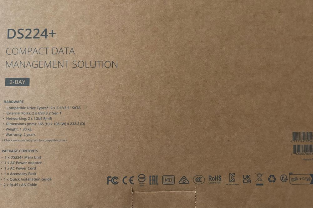 NAS Synology DS224 +