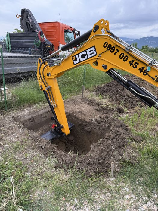 БАГЕР JCB 3.5t,САМОСВАЛ с кран 12t,БУС с борд ,ВАЛЯК