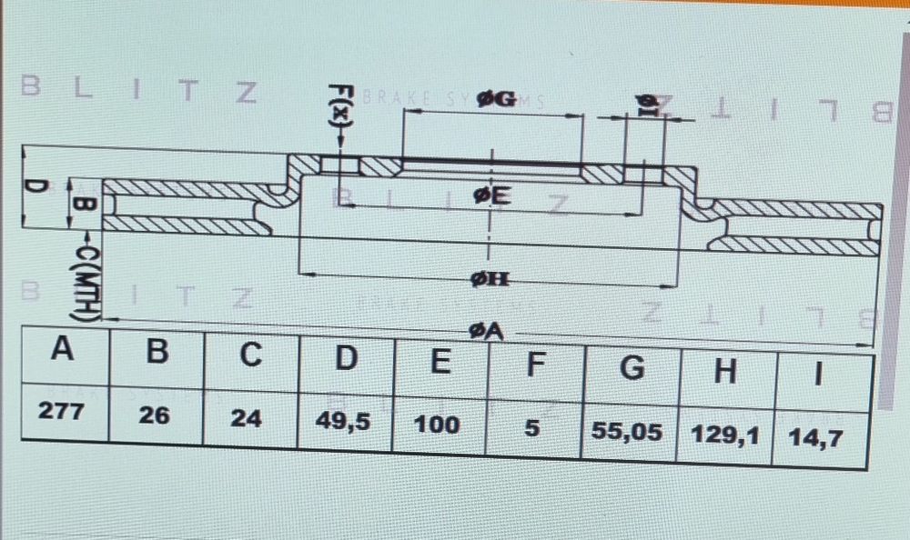 Тормозные диски AVENSIS (T25) перед