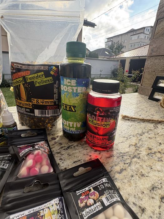 Nada pescuit, peleti pescuit, pop-up pescuit si aditiv