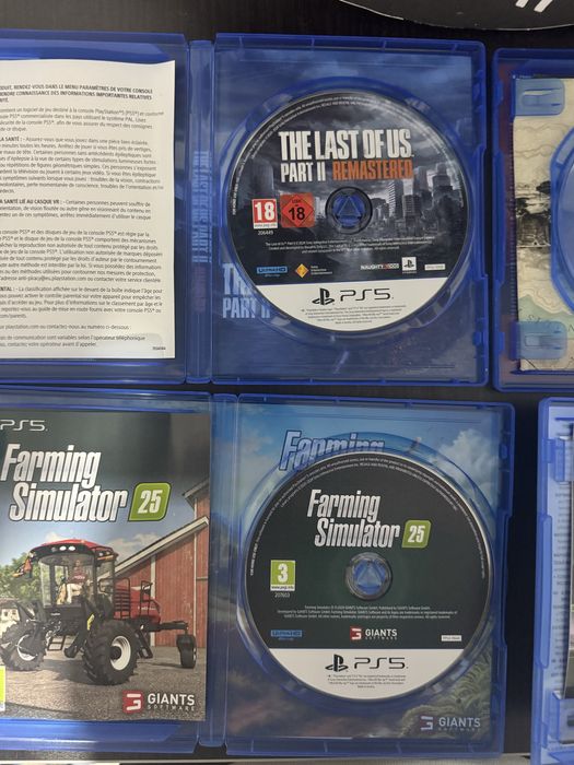 Tlou 2; FS 25; FC 25 RDR2 PS5