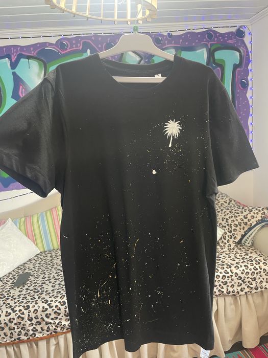 Tricou negru palmier