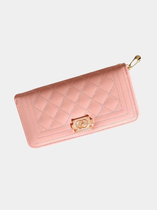 Женский кошелек на молнии из эко-кожи с отделениями для карт, купюр,