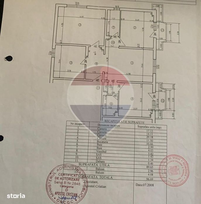 Apartament cu 4 camere de vânzare în zona Sebastian