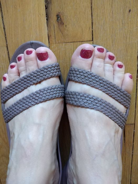 Дамски джапанки, тип сандал, с плетеница