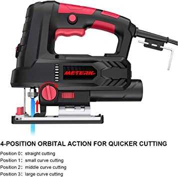 Прободен трион Meterk 800 W 6,7 Amp 3000 SPM с лазер