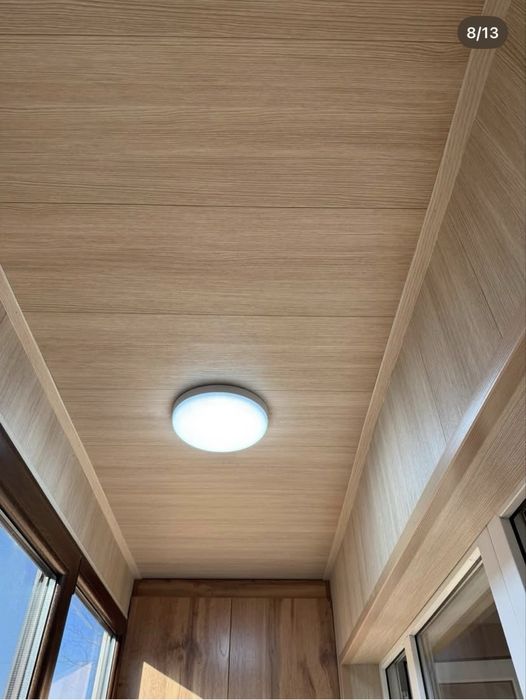 Ремонт балкон. Общивка. Окно. Шкаф