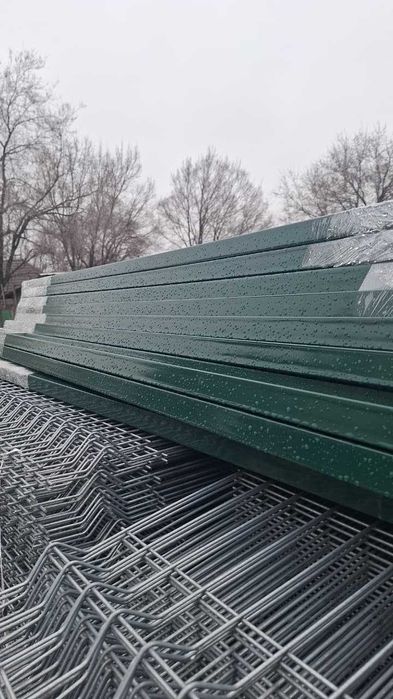 3д сетка, 3д забор, зеленый забор