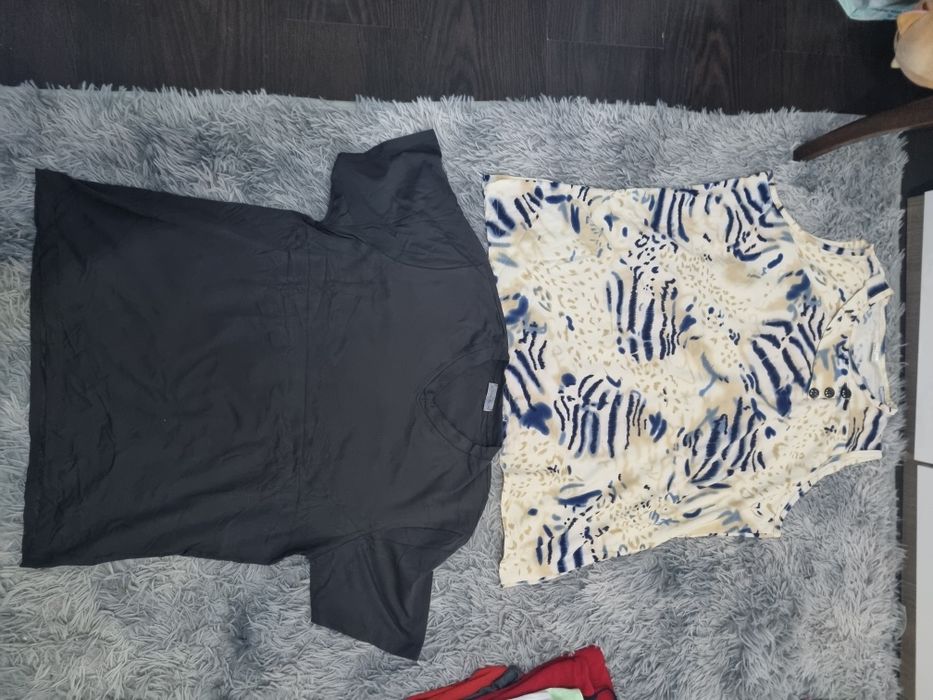 Lot 9 bluze / tricouri / topuri damă XL