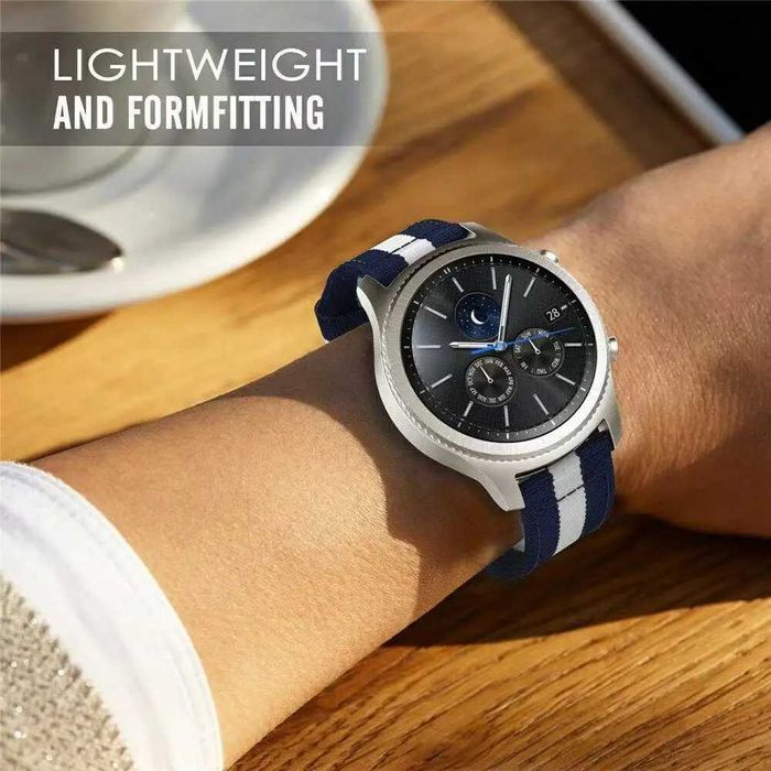 Curea textila 20mm snartwatch Samsung Galaxy Huawei GT Amazfit Garmin