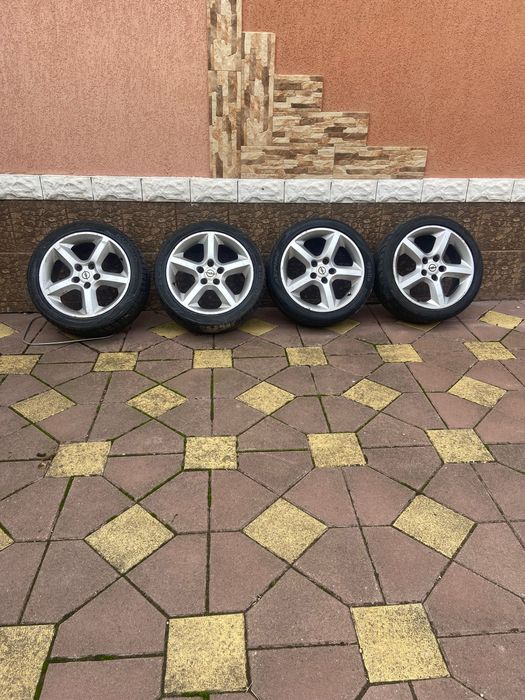 Vând 4jante aliaj 17 cu cauciuc cu tot de 215/45/17