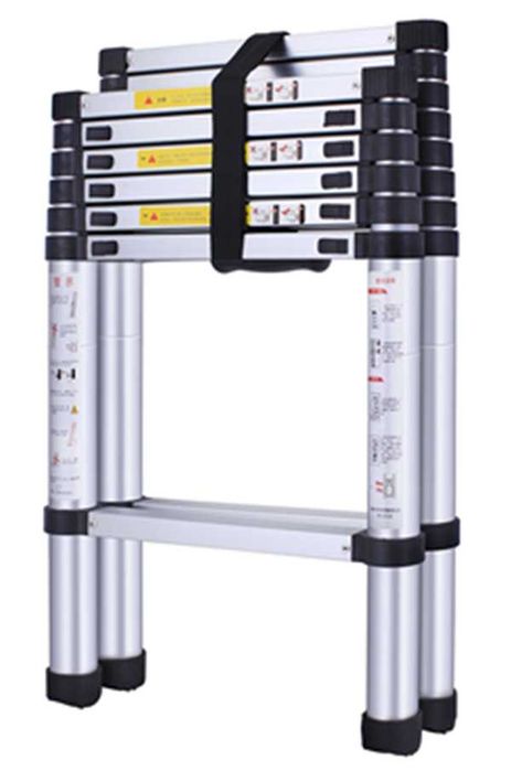 Scara telescopica combi, 2 tronsoane, aluminiu, 2,6 m, Noua