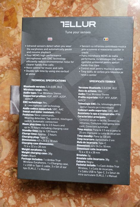 Vând casti Tellur Ambia noi