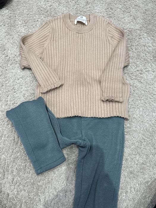 Сет за момиченце 104 встиран клин okaidi , чисто нова блуза HM