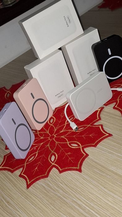 Baterie externa power bank magsafe incarcare wireless