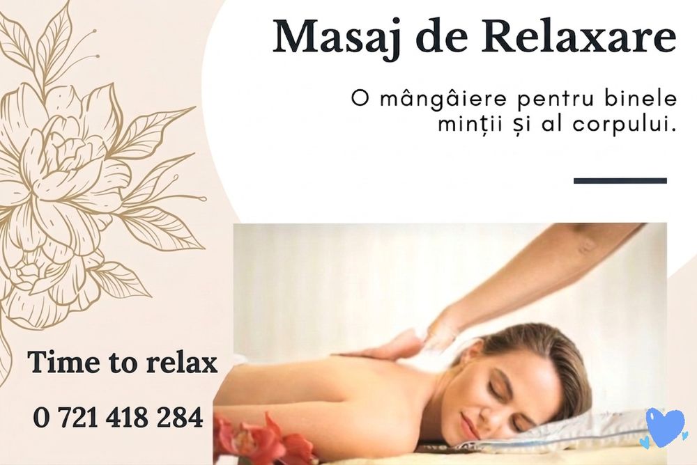 Masaj terapeutic relaxant