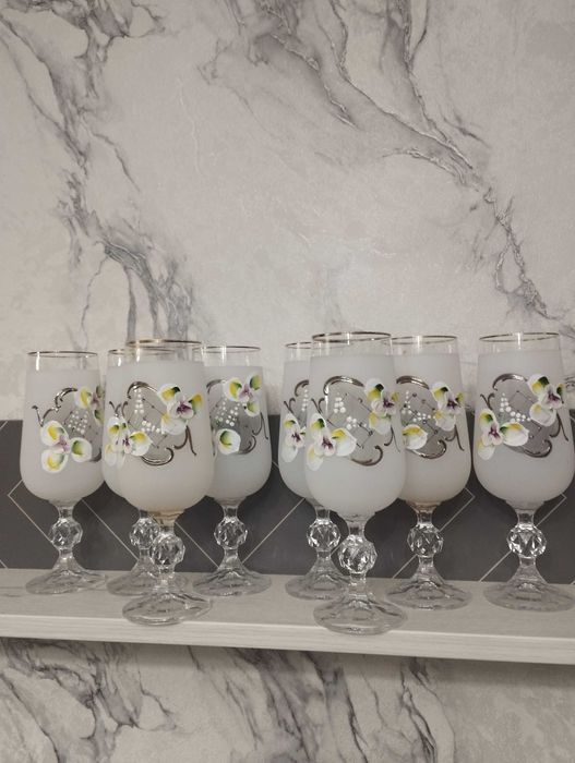 Фужеры Клаудия Богемия лепка