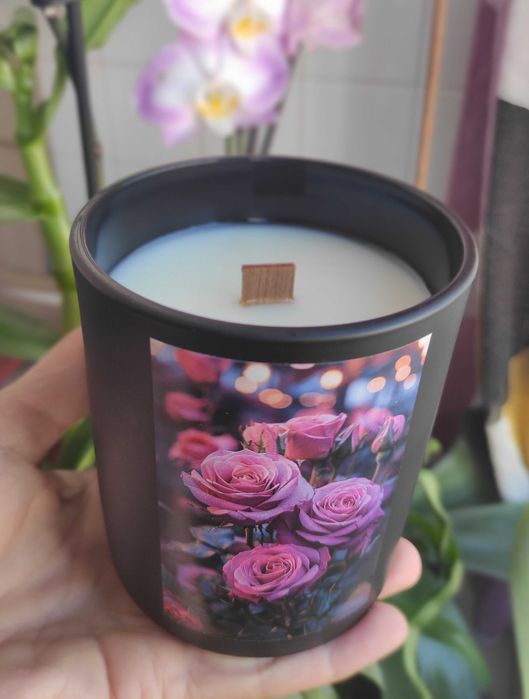Луксозна свещ "Роза"