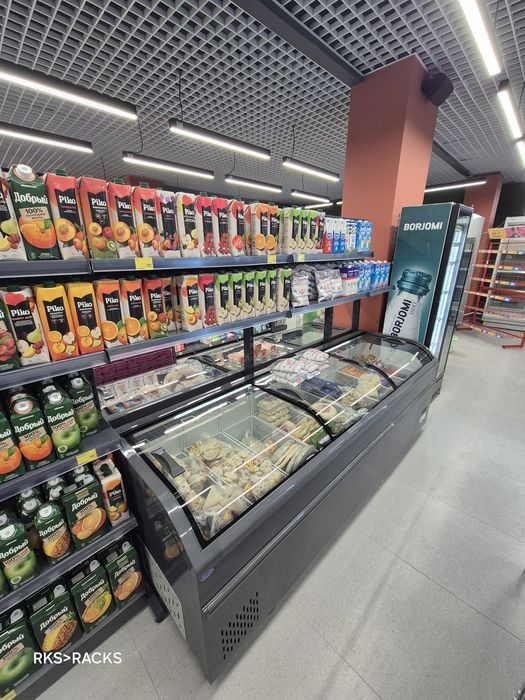 Стеллаж полка витрина магазина торговое оборудование