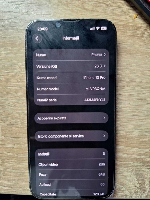 iPhone 13 Pro 128GB | Baterie ORIGINALĂ Apple 100% | Stare foarte bună | Perfect funcțional