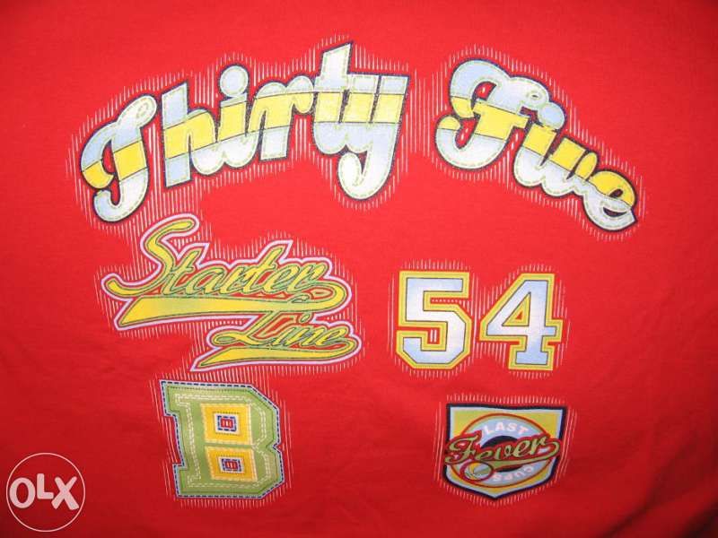 червена блуза за момче, къс ръкав