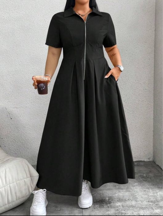 Черна рокля Shein