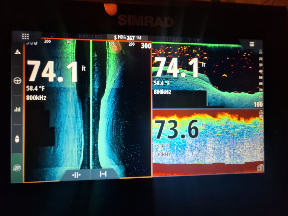 Sonar pescuit Simrad GO9 XSE, sonda Lowrance 3in1