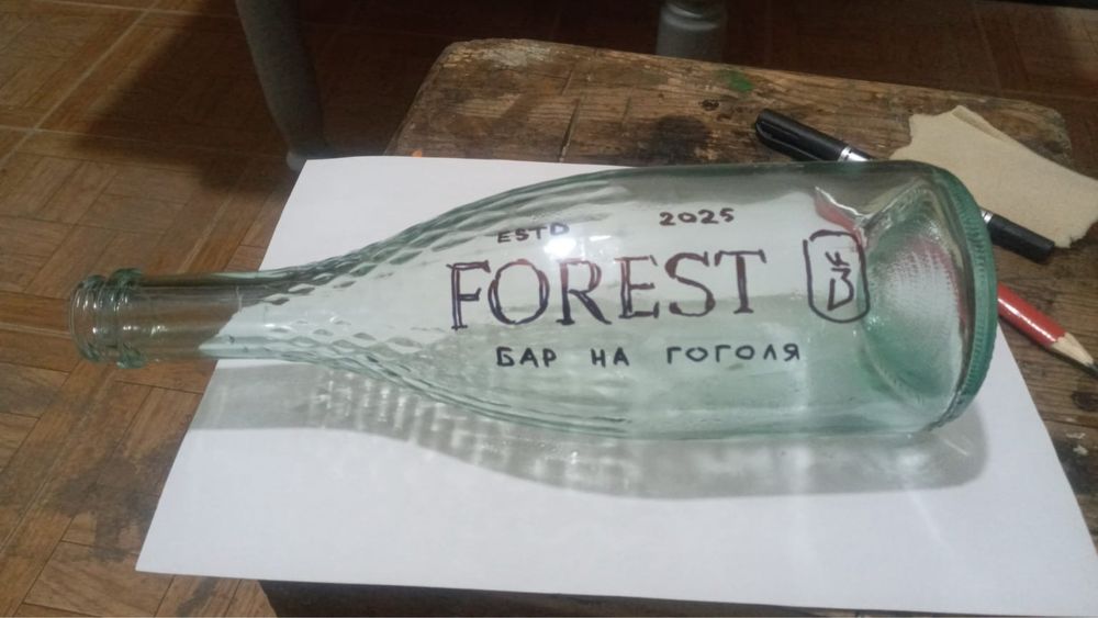 Гравировка на стекле обжиг