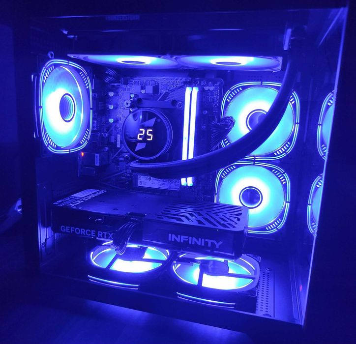 NOU-UNITATE PC SistemGAMING,AMD Ryzen 7 5700,32gb DDR4,RTX 5060,ssd1TB