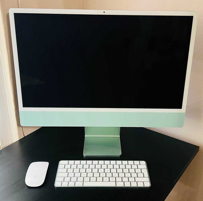 iMac 24 Retina 4.5K | M1 чип с 8 ядрен GPU | 512GB - Зелен - Като НОВ!