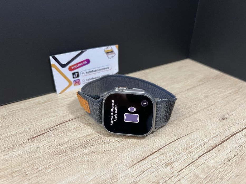 Apple Watch Ultra 49mm Natural Titanium Second-Hand Bun 2 ani garanție