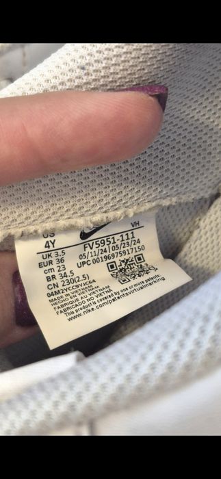 Adidasi Nike Air Force 1 copii 36 albi