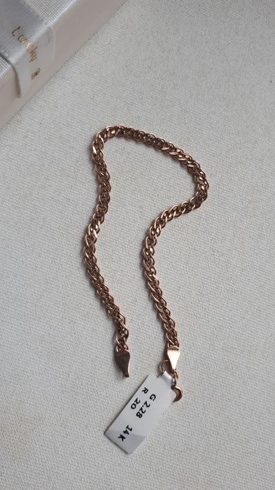 браслет красный золото, Росия завод. 585-п, 2.28-грам,