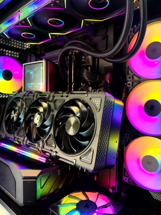 PC Ryzen™ 9 9950X3D/X870E /RTX 5090/Ram 128GB/SSD 2TB/ AIO Glacier 360 /Sursa 1350W Platinum/Garantie/TVA!