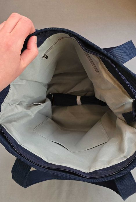 Чанта за количка в тъмносин цвят + кукички за закачане на дръжката