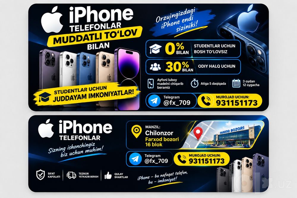 IPhone barcha modellari
