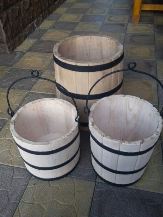 Găleata lemn fântâni, ornament