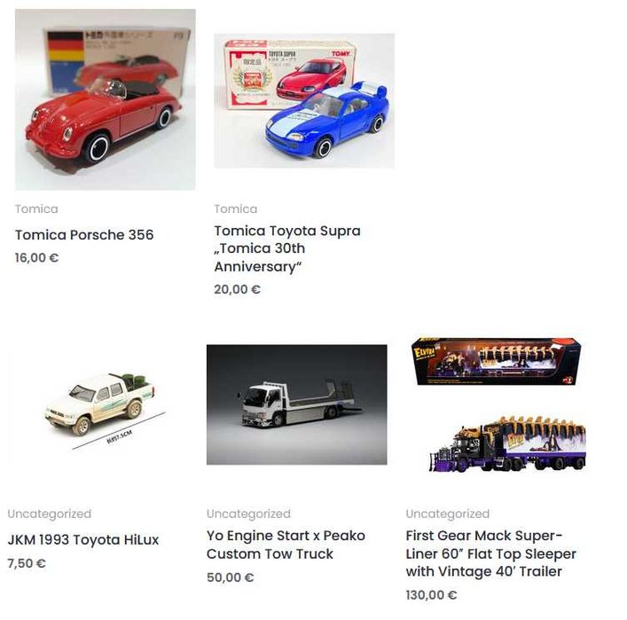 Matchbox, MiniGT, Sparky, Tarmac Works, Tomica, Welly (1:64 нови)