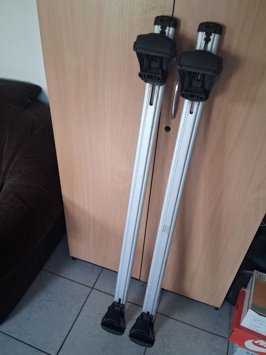 Set bare transversale portbagaj, 120 cm, Montare pe barele longitudinale