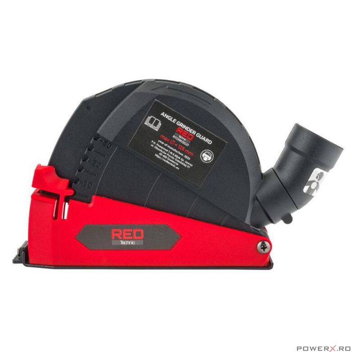 Capac aspirare praf pentru polizor unghiular, 115-125 mm, Red Technic