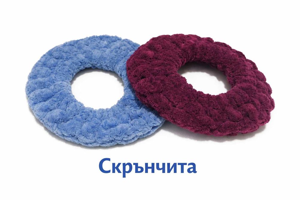 Скрънчита (ластици) за коса - 6 броя