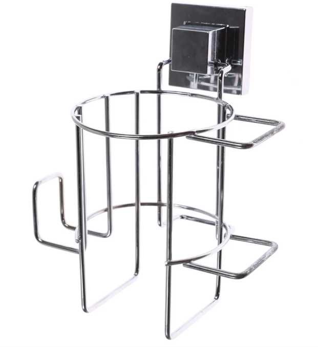 Suport pentru uscatorul de par, cromat